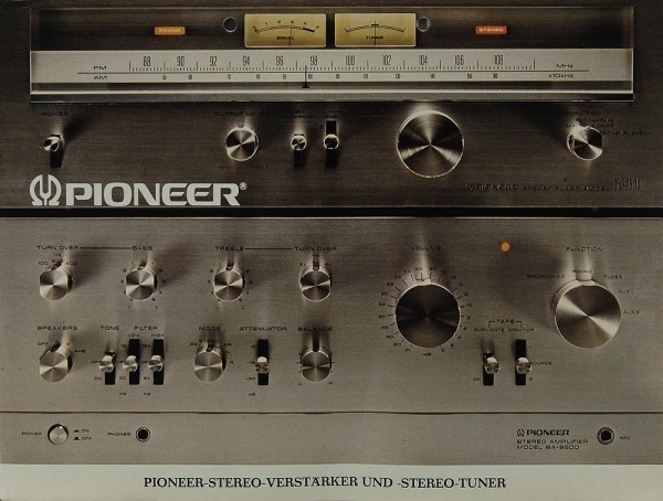 Pioneer Stereo-Verstärker &amp; Stereo -Tuner Prospekt / Katalog