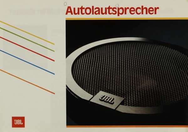 JBL Autolautsprecher Brochure / Catalogue