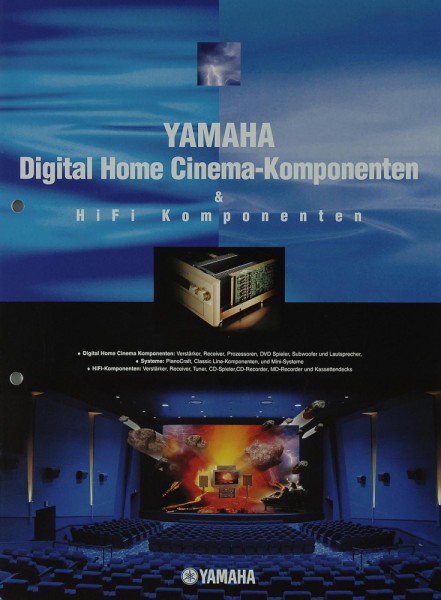 Yamaha Digital Home Cinema-Komponenten Brochure / Catalogue
