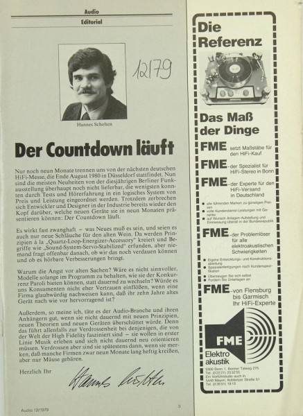 Audio 12/1979 Zeitschrift