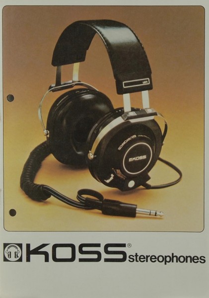 Koss Stereophones Prospekt / Katalog