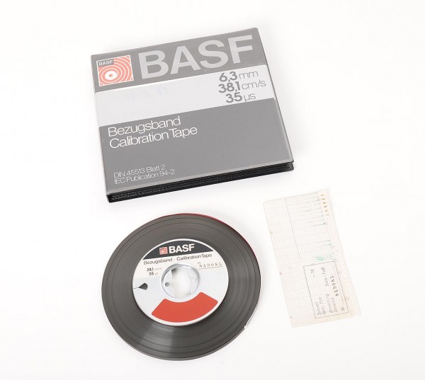 BASF reference tape calibration tape 38 cm/s 1/4 inch