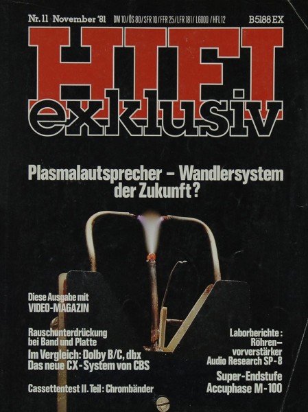 Hifi Exklusiv 11/1981 Zeitschrift