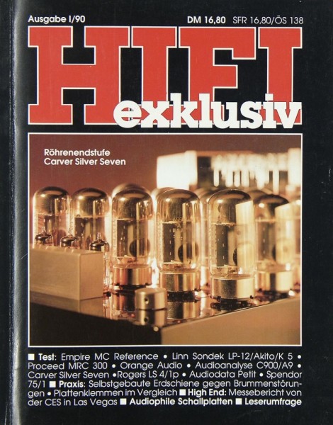 Hifi Exklusiv I / 90 Zeitschrift