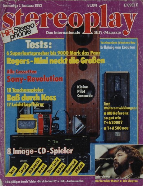 Stereoplay 1/1987 Zeitschrift