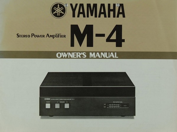Yamaha M-4 Bedienungsanleitung