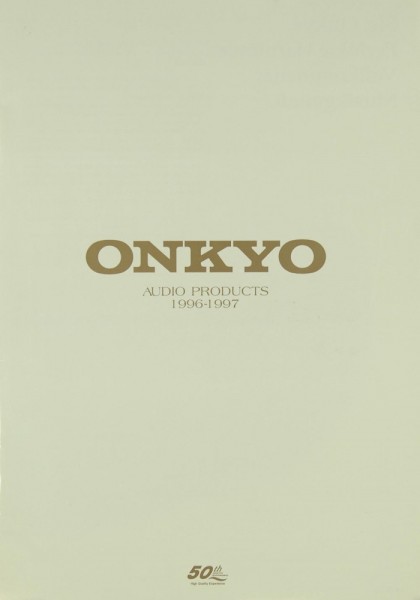 Onkyo delivery overview 1996-1997 brochure / catalogue