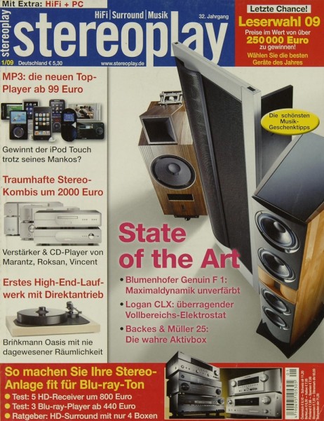Stereoplay 1/2009 Zeitschrift