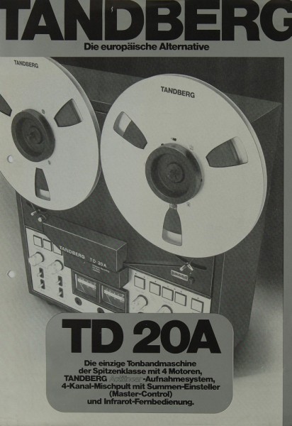Tandberg TD 20 A Brochure / Catalogue