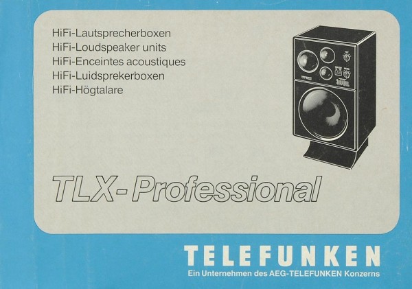 Telefunken TLX-Professional Instruction Manual