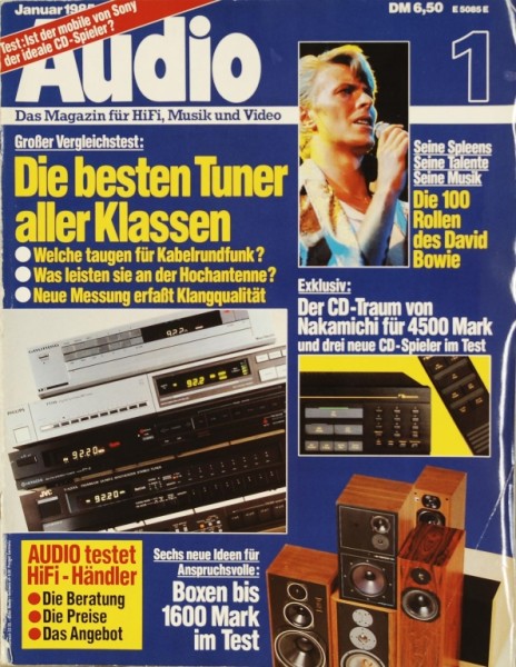 Audio 1/1985 Zeitschrift