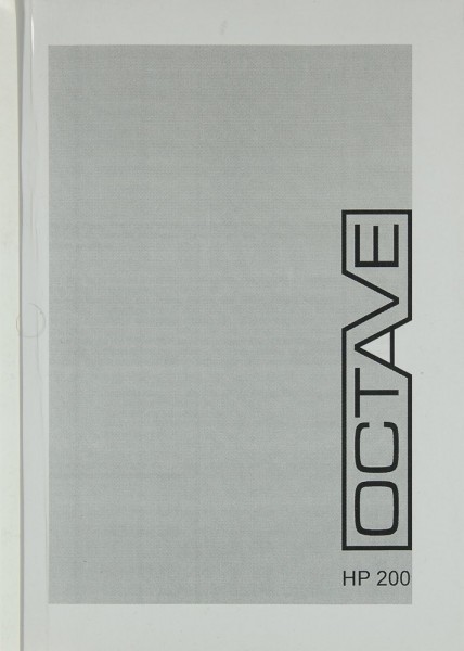 Octave HP 200 User Manual