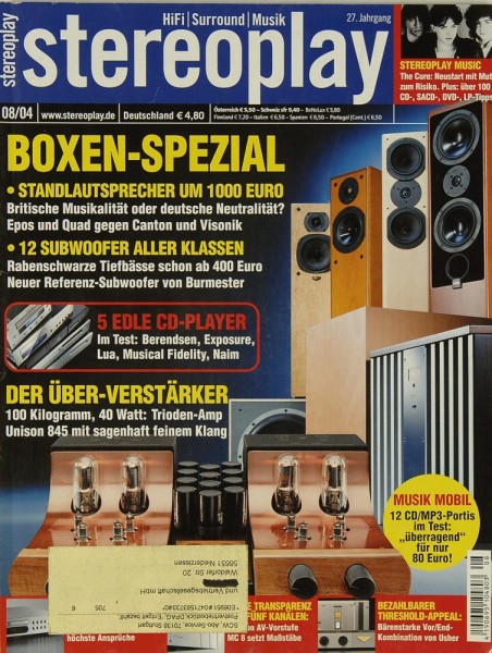 Stereoplay 8/2004 Zeitschrift