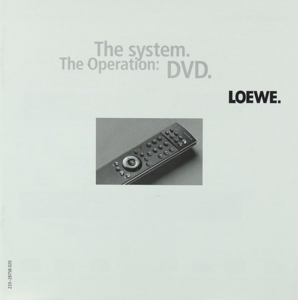 Loewe DVD Manual