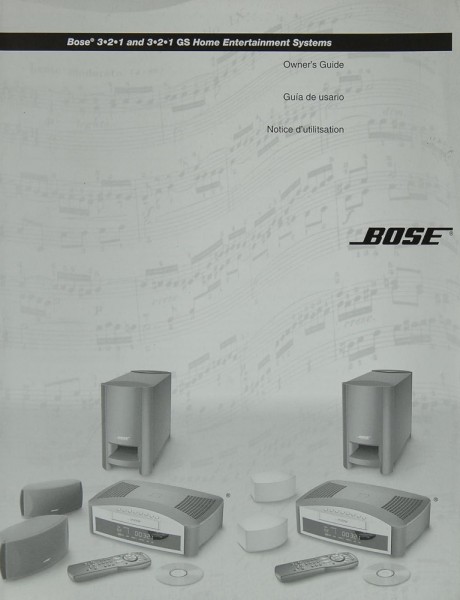 Bose 3.2.1 / 3.2.1 GS Bedienungsanleitung