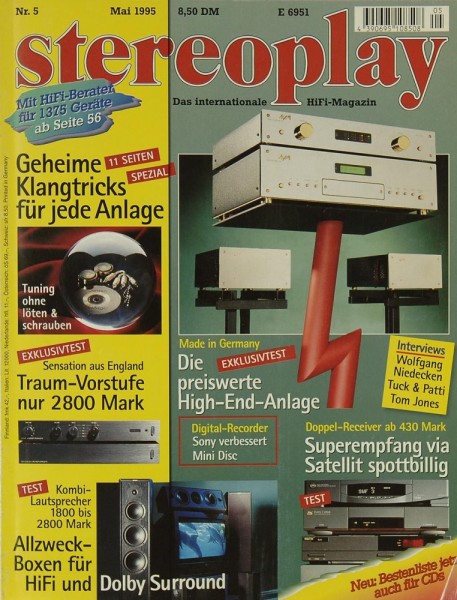 Stereoplay 5/1995 Zeitschrift