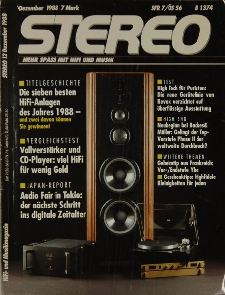 Stereo 12/1988 Zeitschrift