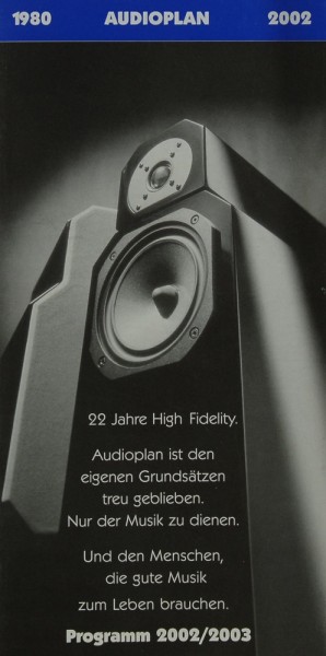 Audioplan Programm 2002/2003 Prospekt / Katalog