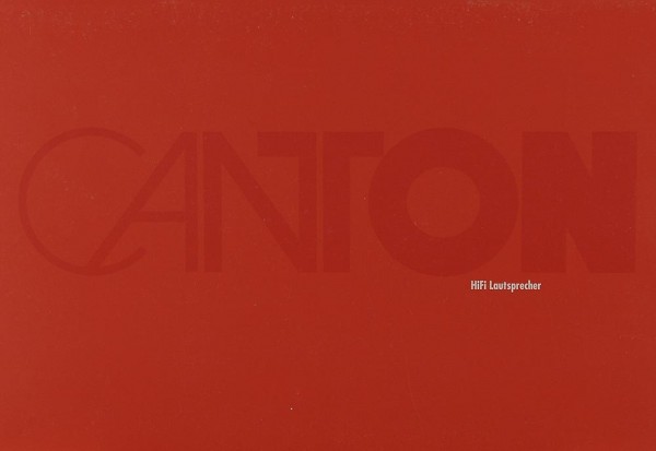 Canton HiFi Lautsprecher (1993) Brochure / Catalogue