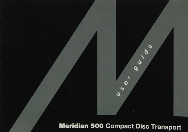 Meridian 500 Bedienungsanleitung