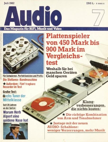 Audio 7/1982 Zeitschrift