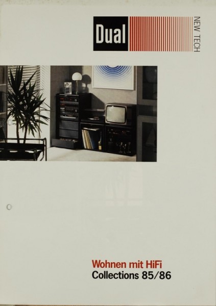 Dual Wohnen mit HiFi. Collections 85/86 Prospekt / Katalog