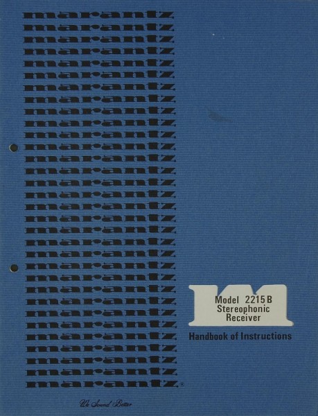 Marantz Model 2215 B Manual
