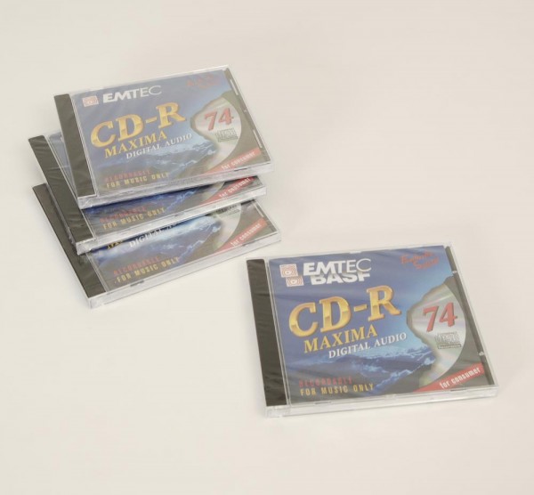 BASF Emtec CD-R Maxima 74 Digital Audio 4er Set NEW