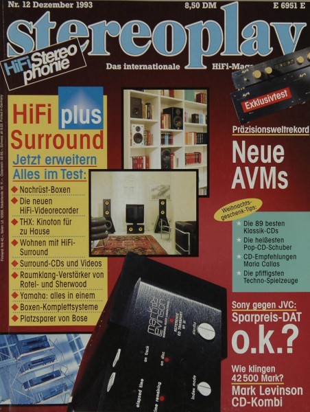 Stereoplay 12/1993 Zeitschrift