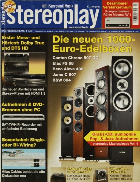 Stereoplay 11/2007 Zeitschrift