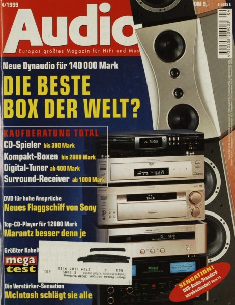 Audio 4/1999 Zeitschrift
