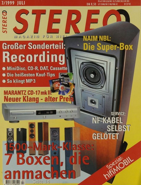 Stereo 7/1999 Zeitschrift