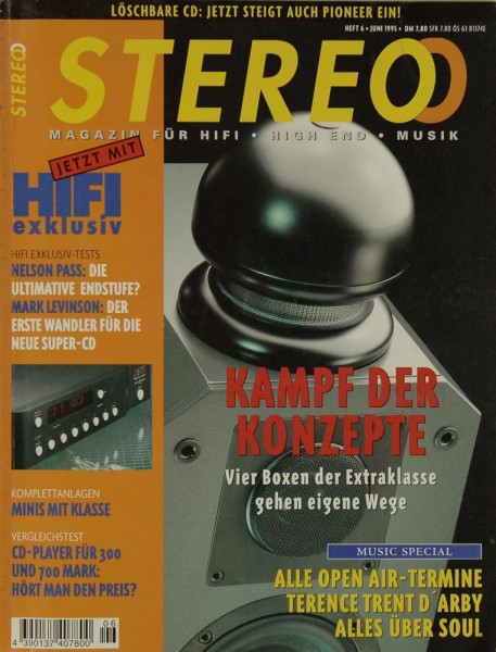 Stereo 6/1995 Zeitschrift