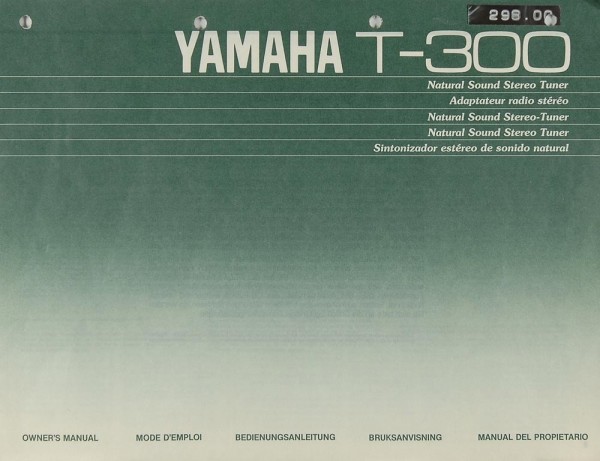 Yamaha T-300 Manual