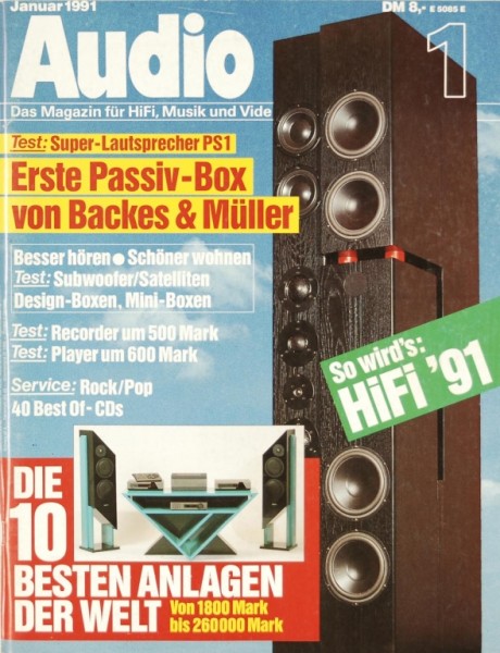 Audio 1/1991 Zeitschrift