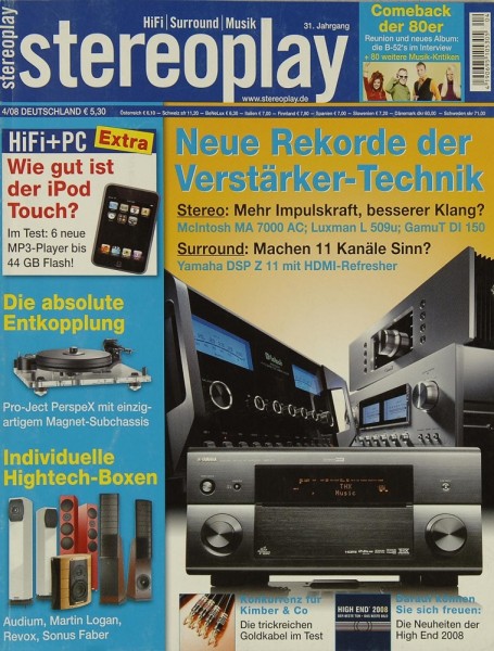 Stereoplay 4/2008 Zeitschrift