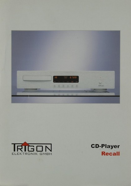 Trigon Recall Brochure / Catalogue