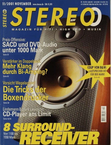 Stereo 11/2001 Zeitschrift