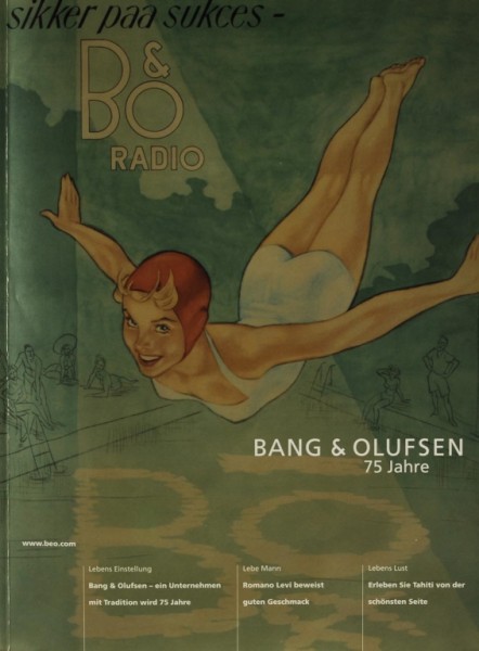 Bang &amp; Olufsen 75 Jahre - Jubiläumszeitschrift Brochure / Catalogue