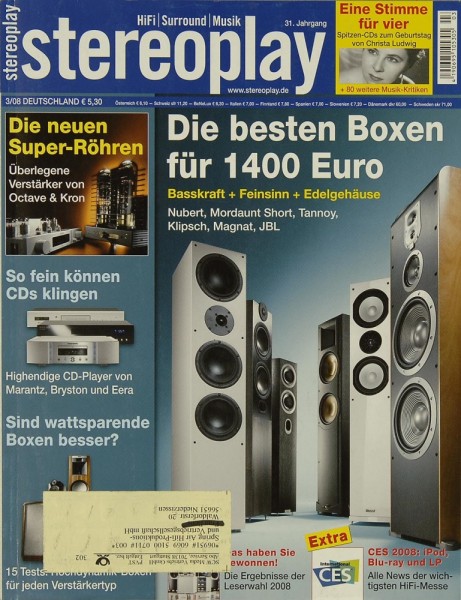 Stereoplay 3/2008 Zeitschrift