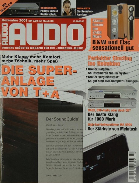 Audio 12/2001 Zeitschrift