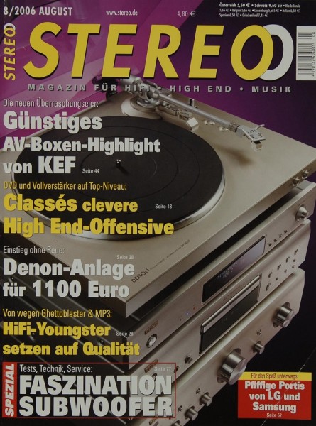 Stereo 8/2006 Magazine