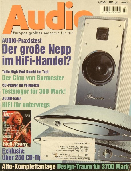 Audio 7/1996 Zeitschrift