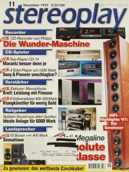 Stereoplay 11/1997 Zeitschrift