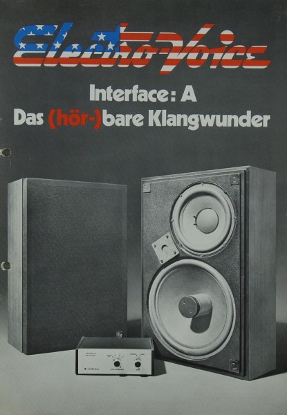 Electro-Voice Interface: A Brochure / Catalogue