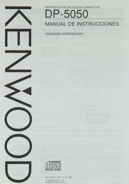 Kenwood DP-5050 Operating Instructions