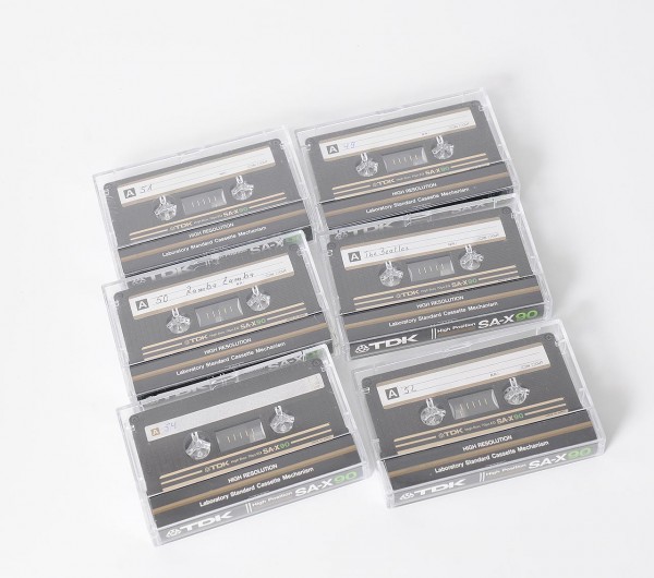 Konvolut 6x TDK SA-X90 cassette music tapes