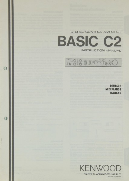 Kenwood Basic C 2 Manual