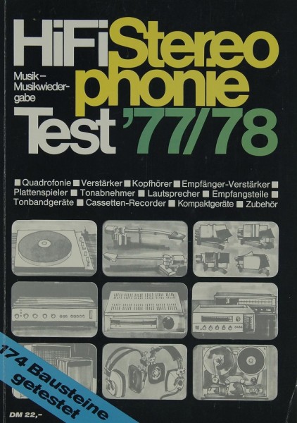 Hifi Stereophonie Test ´77/´78 Hifi-Yearbook