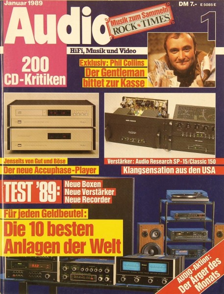 Audio 1/1989 Zeitschrift